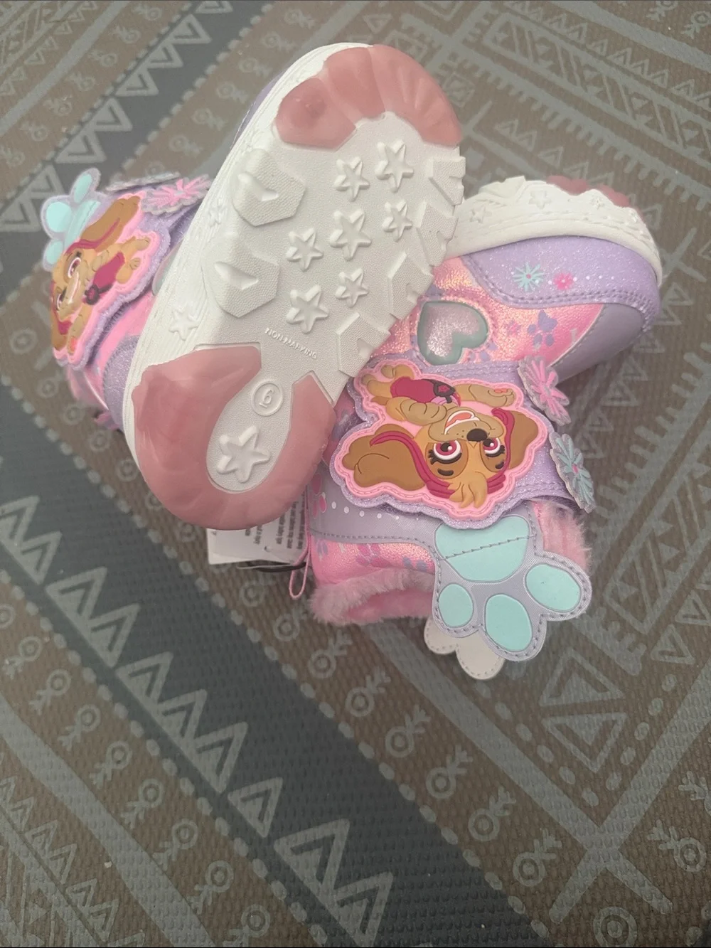 Paw Patrol Girls Pink Purple Light Blue Skye Winter Rain & Snow Boots